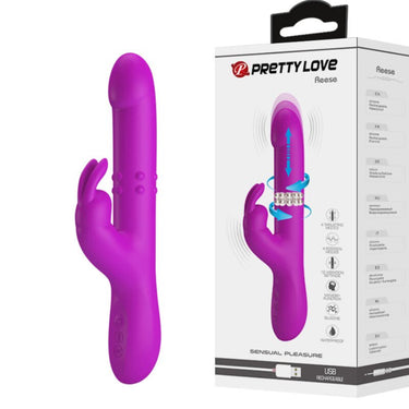 Vibratore Rabbit Pretty Love con Rotazione e Vibrazioni Personalizzabili
